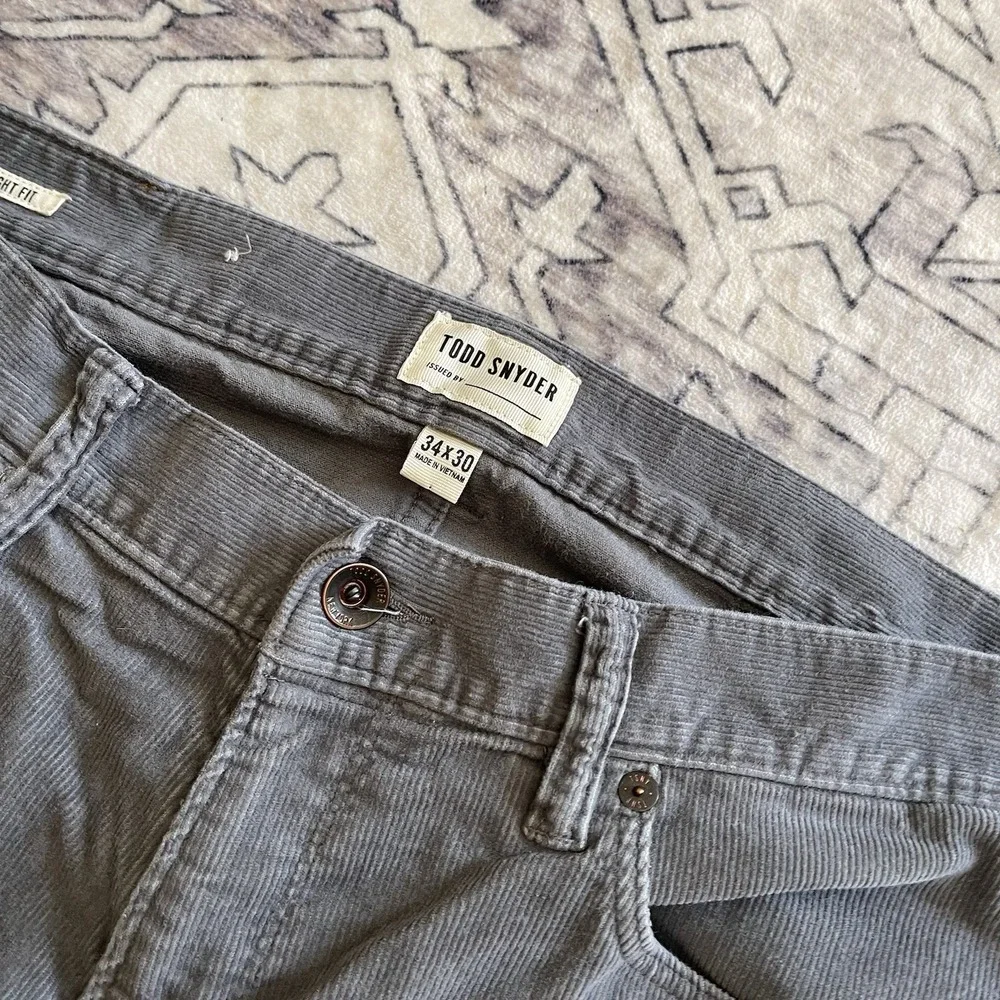 Todd Snyder 5 Pocket Corduroy Pants 34x30 Grey 